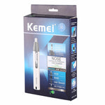 KeMei Professional Men Electric Nose Ear Hair Trimmer Painless Women Trimming Eyebrows Beard Hair Clipper Cut Shaver - BEARD CLIQUE