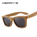 MERRY'S DESIGN Men/Women Wooden Sunglasses Retro Polarized Sun Glasses HAND MADE 100% UV Protection S'5140 - BEARD CLIQUE