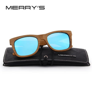 MERRY'S DESIGN Men/Women Wooden Sunglasses Retro Polarized Sun Glasses HAND MADE 100% UV Protection S'5140 - BEARD CLIQUE