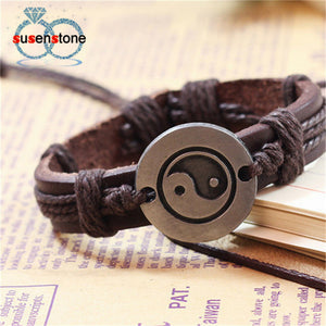 Vintage Bracelet 2016 Hot Sale Tai Chi Ying Yang Men Women Wristband - BEARD CLIQUE