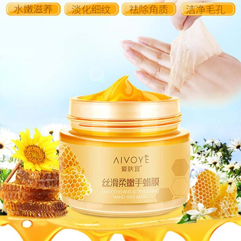 Milk Honey Paraffin Wax Hand Mask Hand Care Moisturizing Whitening Skin Care Exfoliating Calluses Hand Film Hand Cream - BEARD CLIQUE