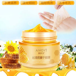 Milk Honey Paraffin Wax Hand Mask Hand Care Moisturizing Whitening Skin Care Exfoliating Calluses Hand Film Hand Cream - BEARD CLIQUE