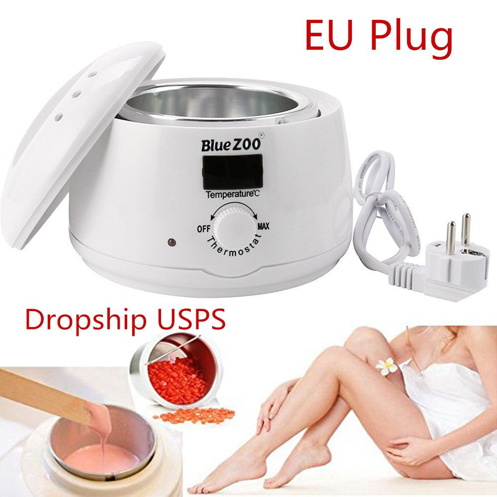 Fashion Hand Epilator 220V Digital Display Hair Removal Hot Wax Warmer Heater Machine Pot Depilatory Wax Heater machine EU Plug - BEARD CLIQUE