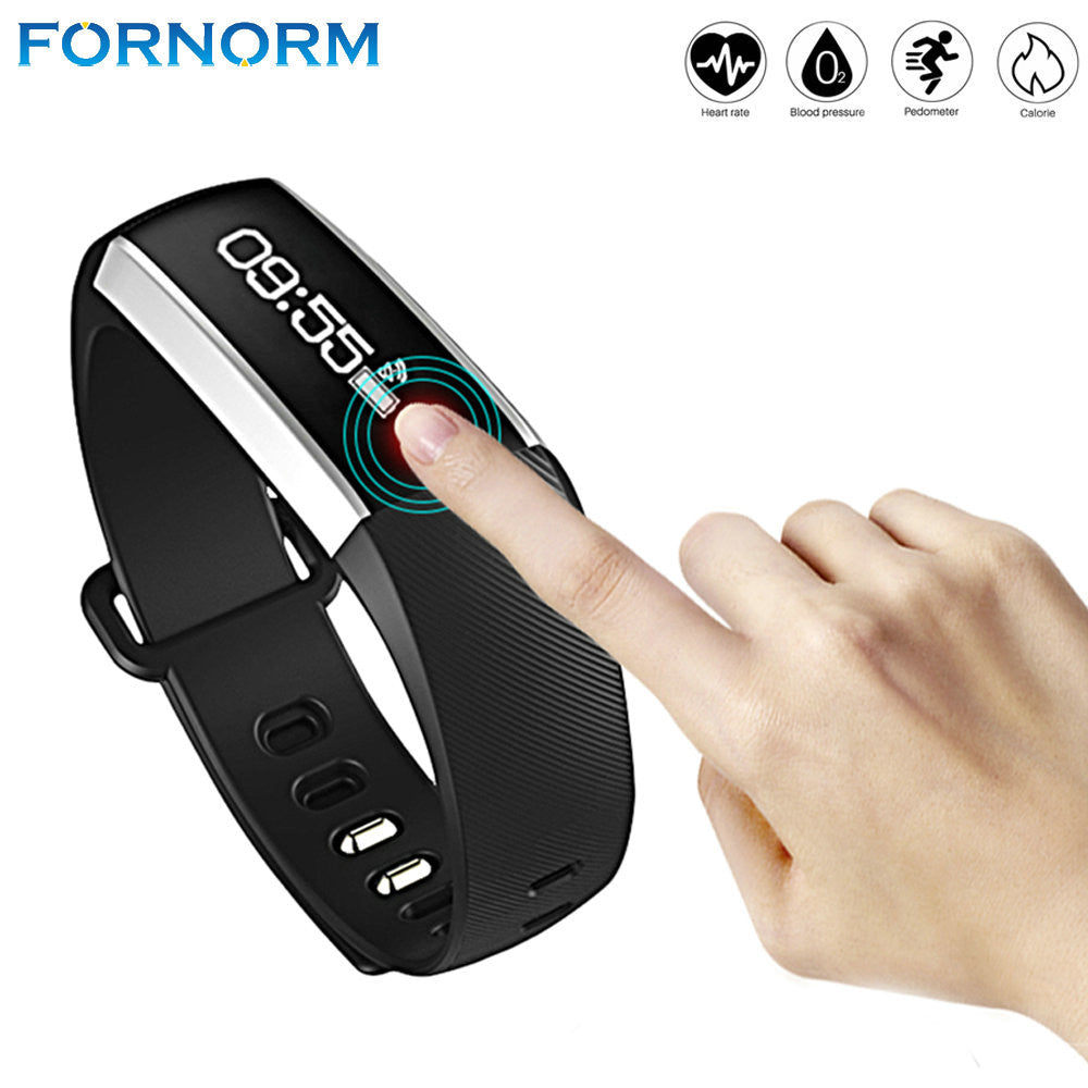 M2 Bluetooth Smart Bracelet IP 67 waterproof  Heart Rate Smartband with 0.86" OLED Fitness Tracker Pedometer Calorie Counter - BEARD CLIQUE