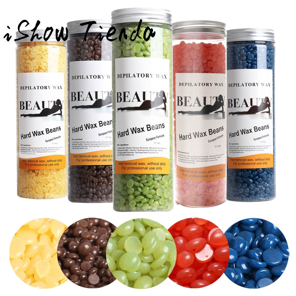 New Hair Removal Wax Bean 440G No Strip Depilatory Hot Film Hard Wax Pellet Waxing Bikini Hair Removal Beans 5 Tastes for you - BEARD CLIQUE