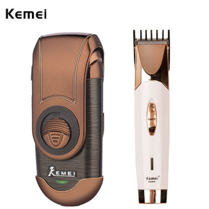 Male Classic 3D Single Blade Reciprocating Razor Electric Shaver Beard Trimmer+Stainless Hair Trimmer Clipper Cutting Machine 33 - BEARD CLIQUE