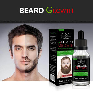 Men Liquid Beard Growth Fast Enhance Facial Whiskers Nutrition Moustache - BEARD CLIQUE