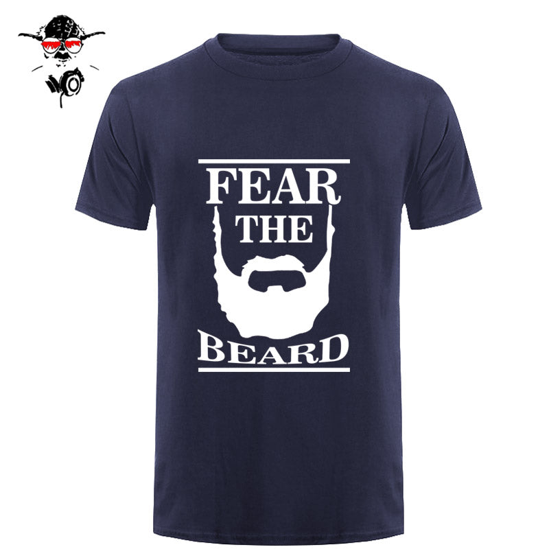 New Summer Respect The Beard T Shirt Men Fear Humor T-shirt Fitness Tshirt - BEARD CLIQUE