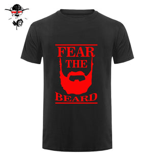 New Summer Respect The Beard T Shirt Men Fear Humor T-shirt Fitness Tshirt - BEARD CLIQUE