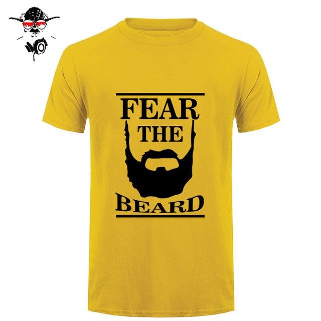 New Summer Respect The Beard T Shirt Men Fear Humor T-shirt Fitness Tshirt - BEARD CLIQUE