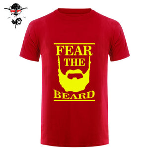 New Summer Respect The Beard T Shirt Men Fear Humor T-shirt Fitness Tshirt - BEARD CLIQUE