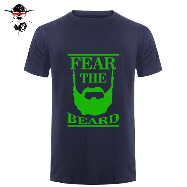 New Summer Respect The Beard T Shirt Men Fear Humor T-shirt Fitness Tshirt - BEARD CLIQUE