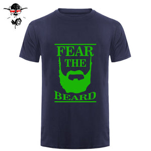 New Summer Respect The Beard T Shirt Men Fear Humor T-shirt Fitness Tshirt - BEARD CLIQUE