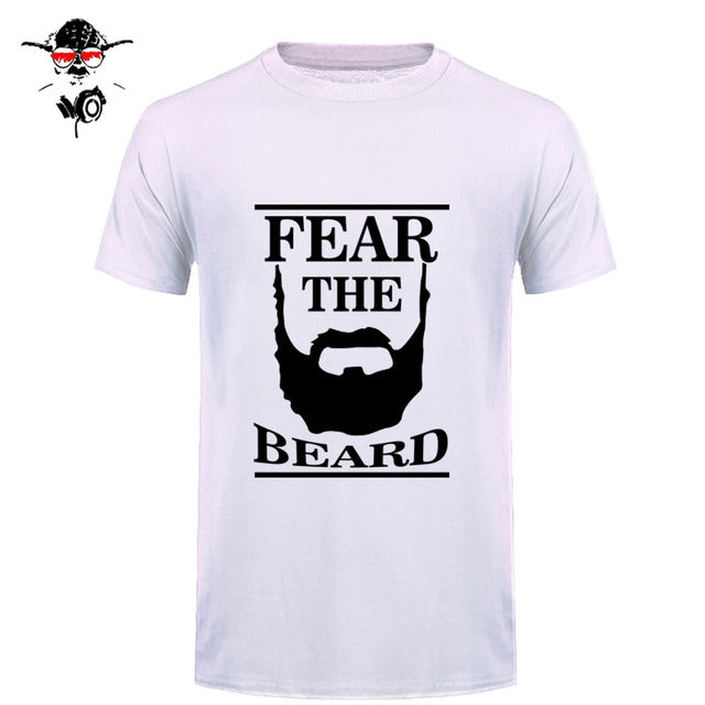 New Summer Respect The Beard T Shirt Men Fear Humor T-shirt Fitness Tshirt - BEARD CLIQUE