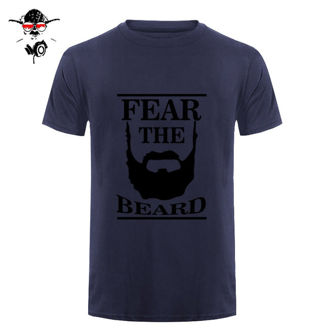 New Summer Respect The Beard T Shirt Men Fear Humor T-shirt Fitness Tshirt - BEARD CLIQUE