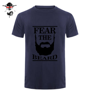 New Summer Respect The Beard T Shirt Men Fear Humor T-shirt Fitness Tshirt - BEARD CLIQUE