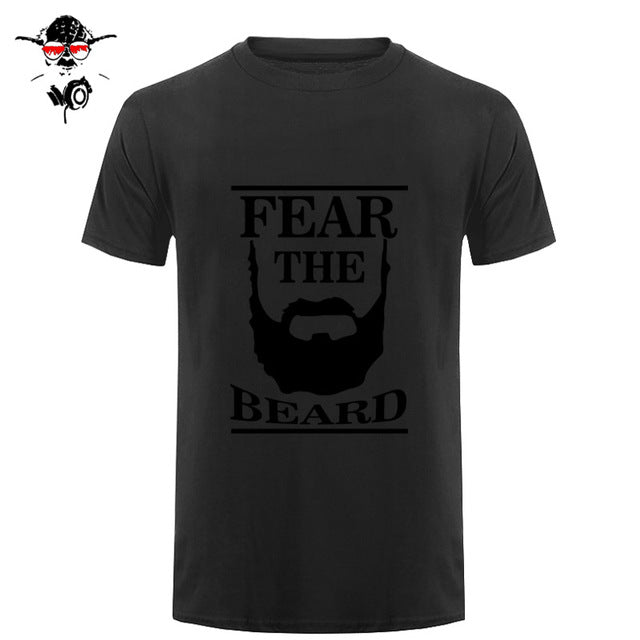 New Summer Respect The Beard T Shirt Men Fear Humor T-shirt Fitness Tshirt - BEARD CLIQUE