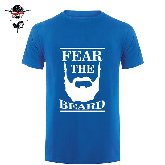 New Summer Respect The Beard T Shirt Men Fear Humor T-shirt Fitness Tshirt - BEARD CLIQUE