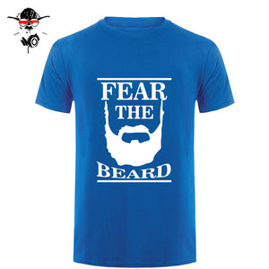 New Summer Respect The Beard T Shirt Men Fear Humor T-shirt Fitness Tshirt - BEARD CLIQUE