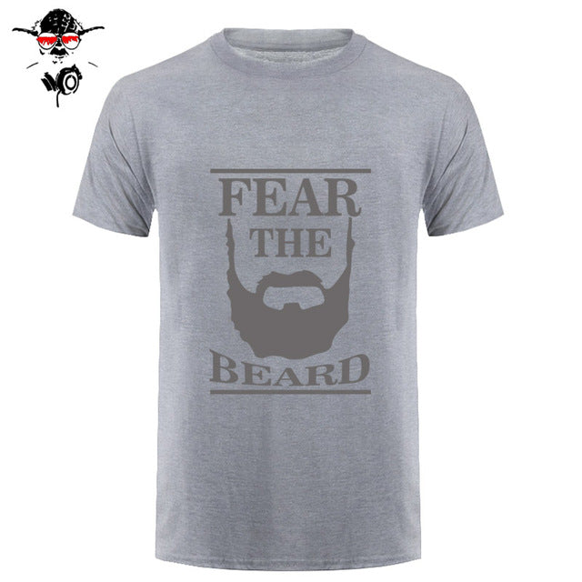 New Summer Respect The Beard T Shirt Men Fear Humor T-shirt Fitness Tshirt - BEARD CLIQUE