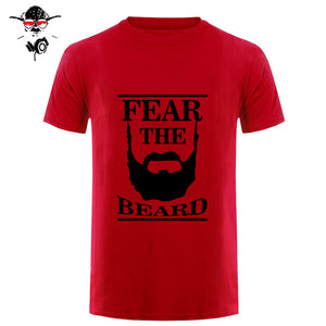 New Summer Respect The Beard T Shirt Men Fear Humor T-shirt Fitness Tshirt - BEARD CLIQUE