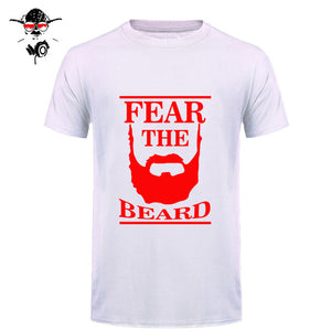 New Summer Respect The Beard T Shirt Men Fear Humor T-shirt Fitness Tshirt - BEARD CLIQUE