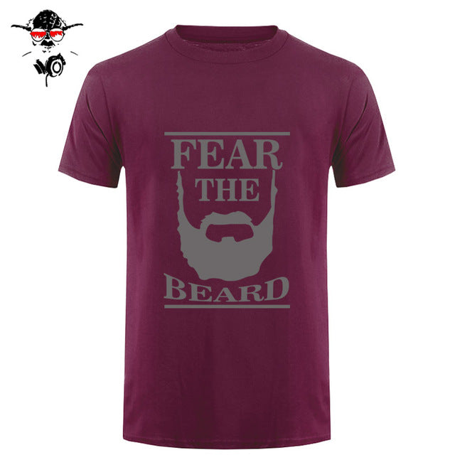 New Summer Respect The Beard T Shirt Men Fear Humor T-shirt Fitness Tshirt - BEARD CLIQUE