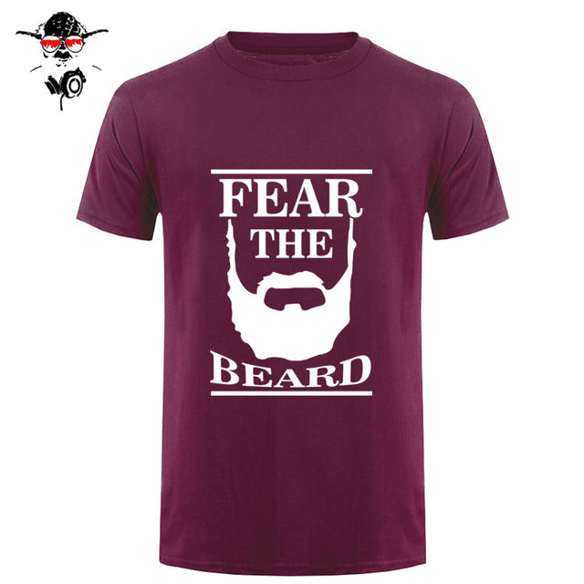 New Summer Respect The Beard T Shirt Men Fear Humor T-shirt Fitness Tshirt - BEARD CLIQUE