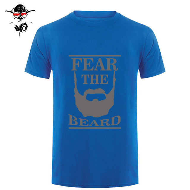 New Summer Respect The Beard T Shirt Men Fear Humor T-shirt Fitness Tshirt - BEARD CLIQUE