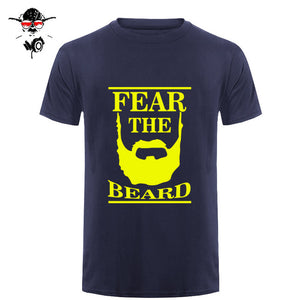 New Summer Respect The Beard T Shirt Men Fear Humor T-shirt Fitness Tshirt - BEARD CLIQUE