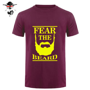 New Summer Respect The Beard T Shirt Men Fear Humor T-shirt Fitness Tshirt - BEARD CLIQUE