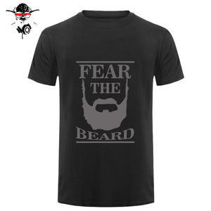 New Summer Respect The Beard T Shirt Men Fear Humor T-shirt Fitness Tshirt - BEARD CLIQUE