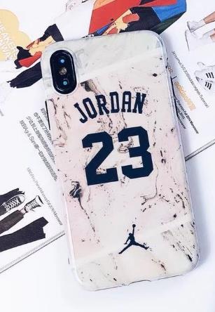 2018 Marble Jordan 23 Case Cover for iPhone 8 7plus 6s high quality Blue-ray Soft Rubber Cases for iphone X 8 6 Plus Protective